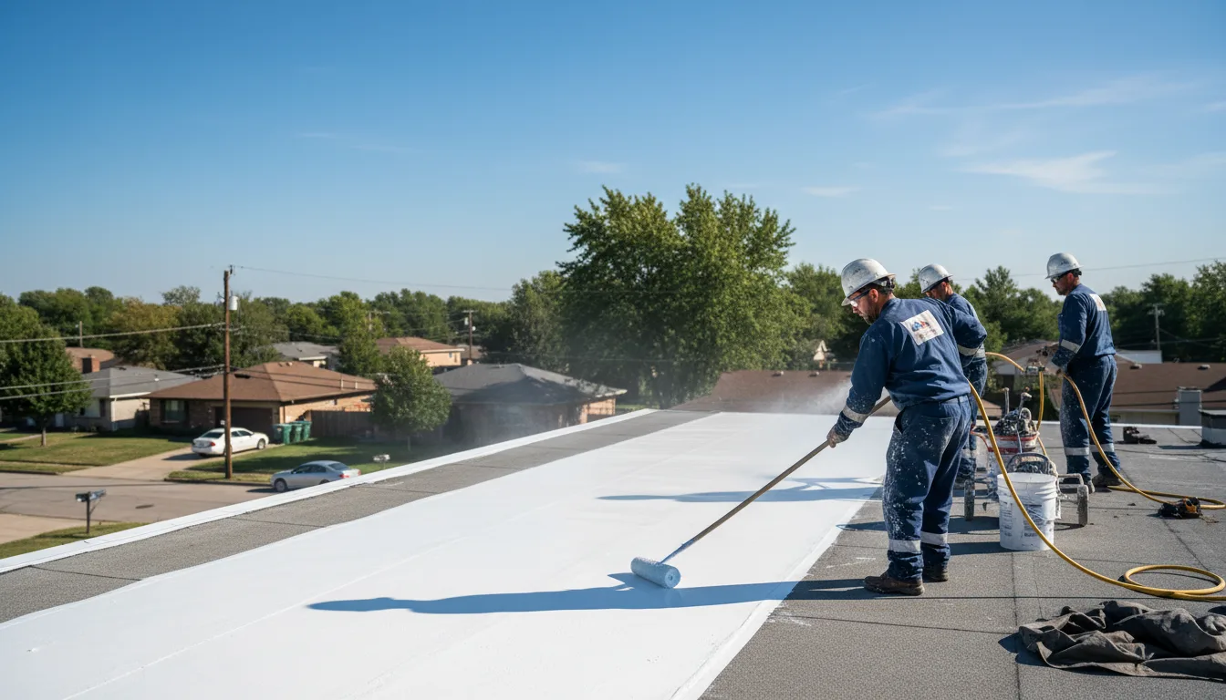 Commercial roof coating in Sykesville, PA near me